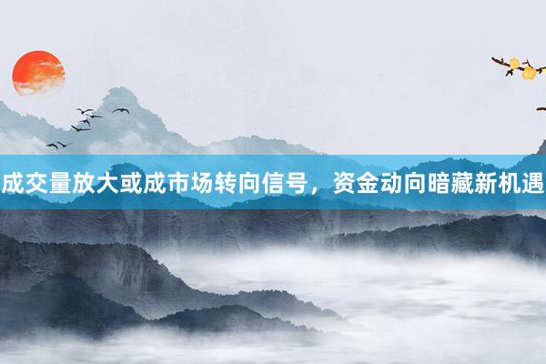 成交量放大或成市场转向信号，资金动向暗藏新机遇