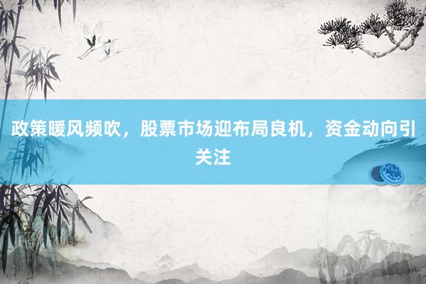 政策暖风频吹，股票市场迎布局良机，资金动向引关注